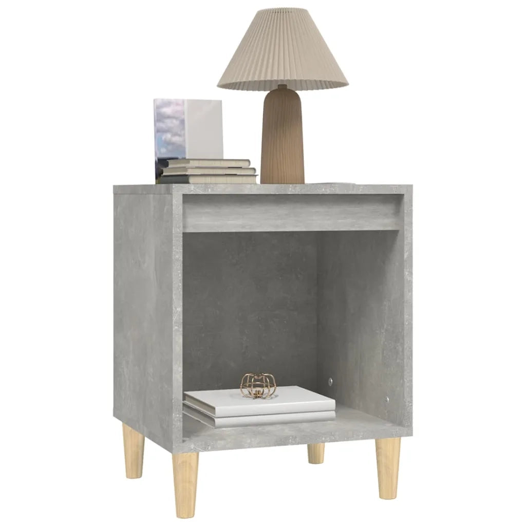 Comodini 2 pz Grigio Cemento 40x35x50 cm cod mxl 29967