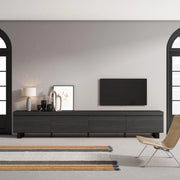 Mobile TV Soggiorno, 320x35x57cm, TV di grande formato, Design industriale, Nero RF3625