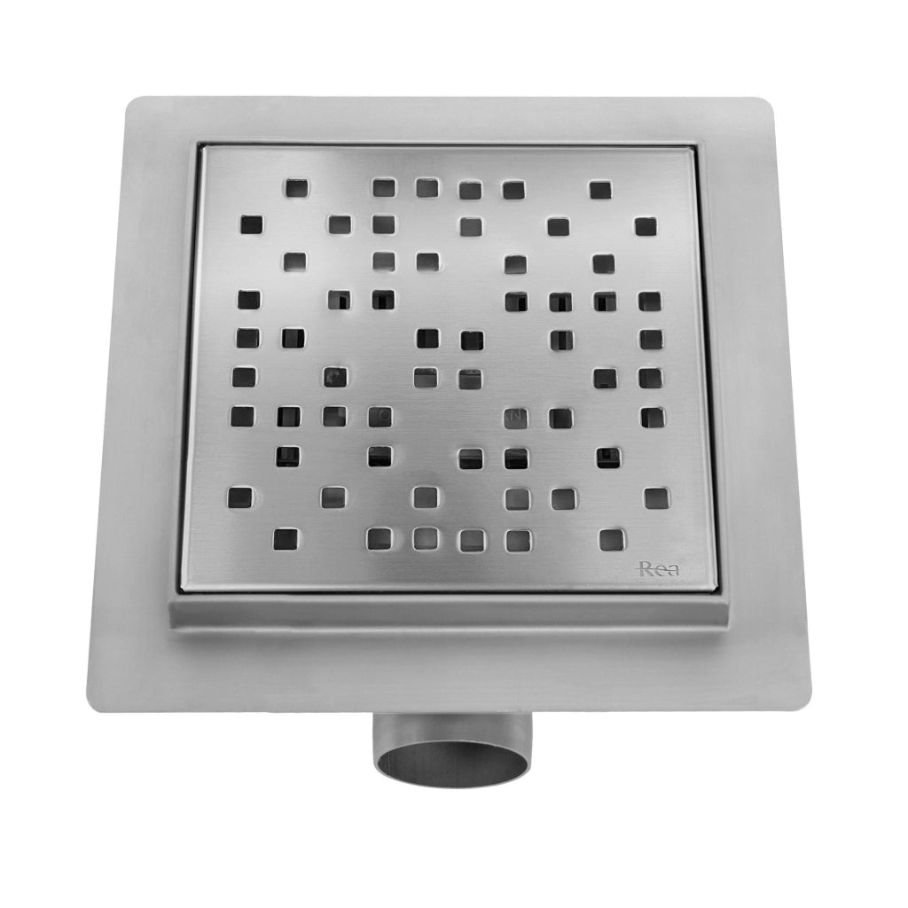 Scarico Lineare Rea Dots 150x150 Nickel Brush