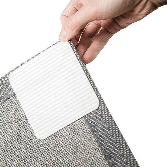 Pads antiscivolo per tappeti - 12 pezzi, asciugabili, per prevenire gli scivoli