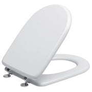 Trade Shop - Copriwater Bagno Universale Legno Mdf Bianco Copri Wc Sanitari Forma A U -        3,5