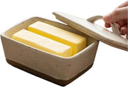 Contenitore di Burro con Coperchio e Maniglia Piana per Frigorifero, Resistente al Lavastoviglie, 350ml, Ideale per la Distribuzione e il Conservazione del Burro
