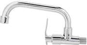 Flessibile maniglia per rubinetto da parete - 360 gradi di rotazione - in ottone/acciaio inossidabile - diametro di passaggio idraulico 22-30 mm - altezza 16 cm - rubinetto per acqua fredda - rubinetto da cucina