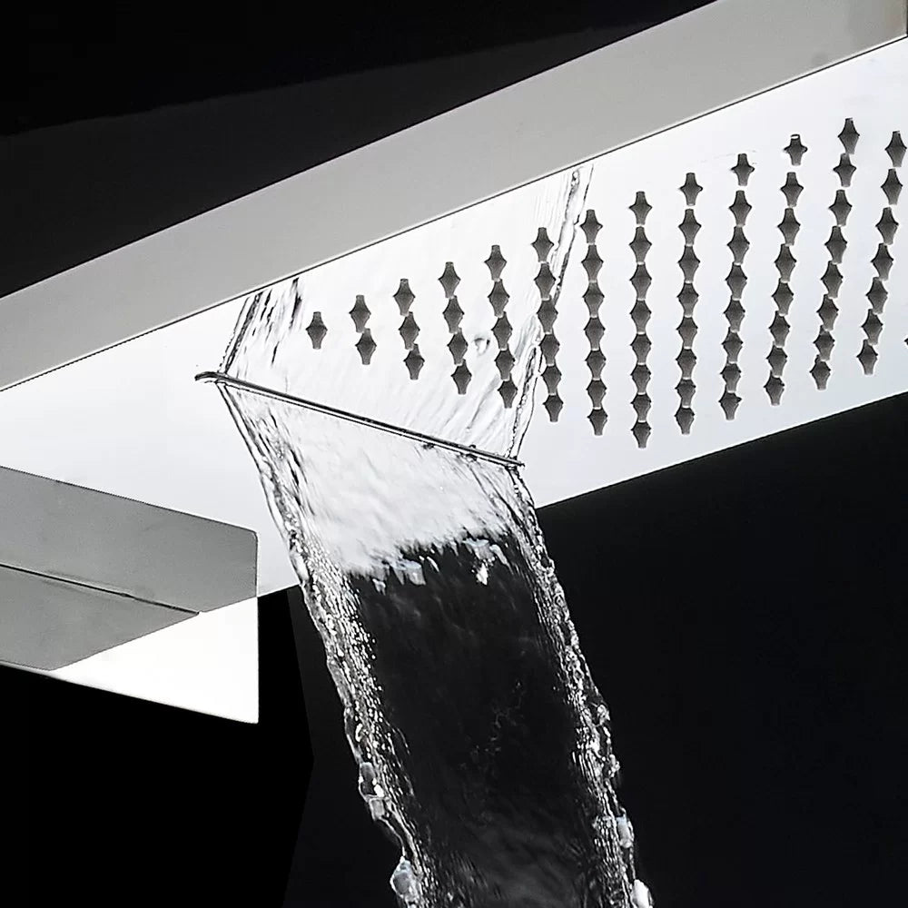 Soffione a muro con funzione pioggia e cascata - Serie Arcadia