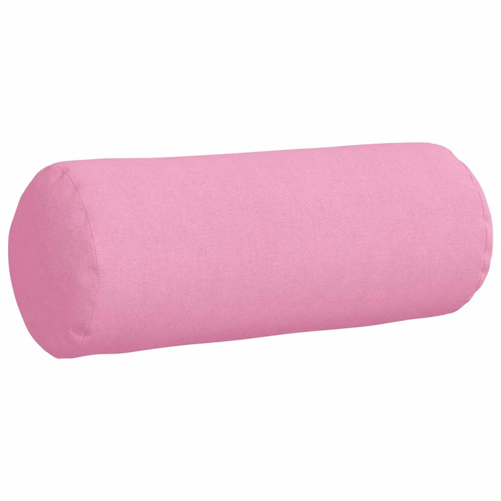 Cuscini a rullo 2 pcs Rosa Ø 15 x 40 cm Tessuto