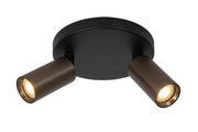 Faretto da soffitto Ritmo 2x MR11 bronzo/nero Lucide