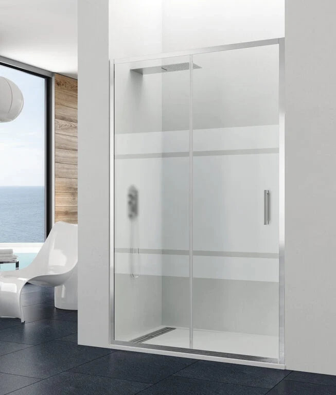 Box doccia angolare PRESTIGE 100x80 cm (97-100/77-80) cromo lucido vetro trasparente
