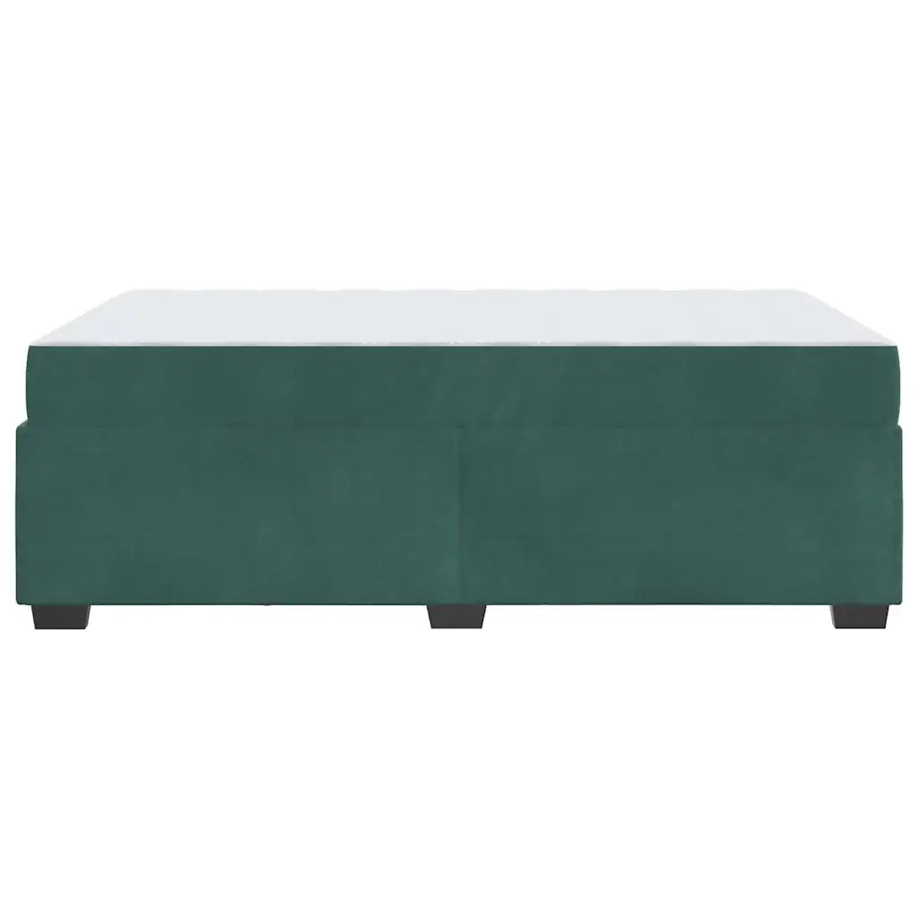 Struttura del letto Verde Scuro 120 x 190 cm Tessuto