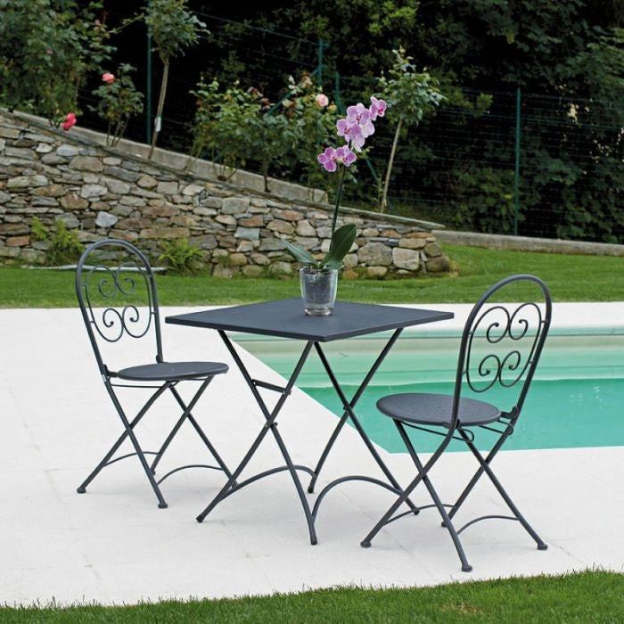 Tavolo Rettangolare Pieghevole In Ferro Arizona 120x80 Cm Misure: 70 x 70 cm