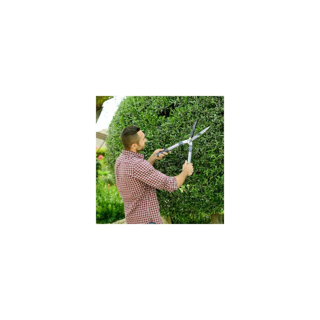 Forbici per siepi con lame ondulate - Suan - Rivestimento antiscivolo - Dimensioni : 58 x 23 cm