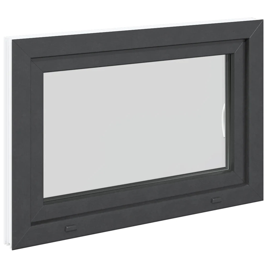 Finestra da cantina "RISOR" 90x50 cm anta-ribalta DIN destra antracite 4108400