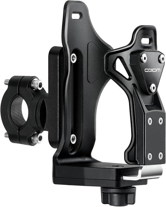 Drinkhouder universale per motocicletta, mountain bike, bicicletta, carrozzina per bambini, scooter, sedia a rotelle - Regolabile, Nero