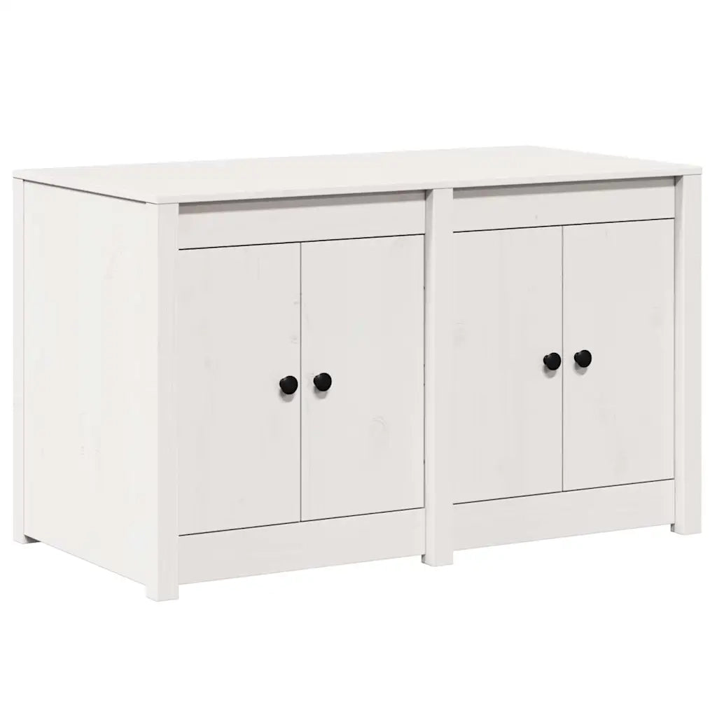 Mobile da cucina-Armadio da cucina Bianco 106 x 55 x 64 cm Legno massello di pino