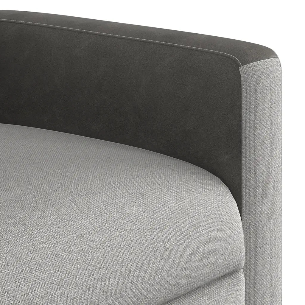 Poltrona Reclinabile in Tessuto Grigio Nuvola 4104824