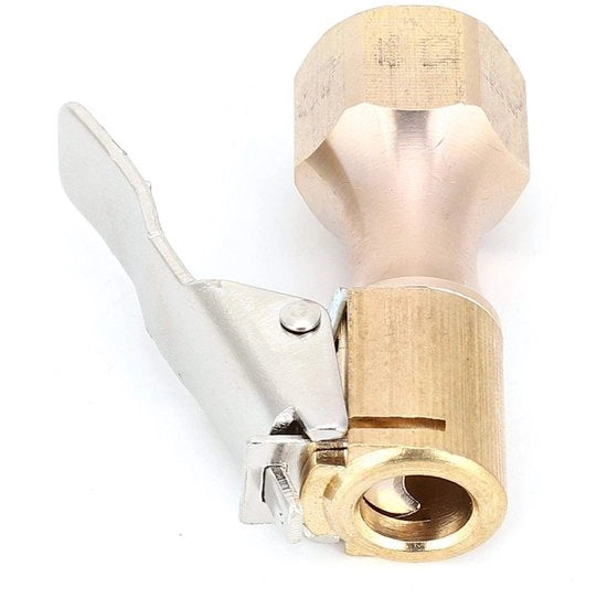 Kit di connettori aeree 2 pezzi - Messing - Connettore rapido 1/4 - Ongiustificato - Clip di blocco - Metallo resistente e di alta qualità - Valvola di aspirazione aerea