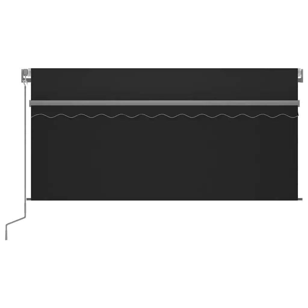 Tenda da Sole Retrattile Manuale con LED 3,5x2,5 m Antracite 3069404