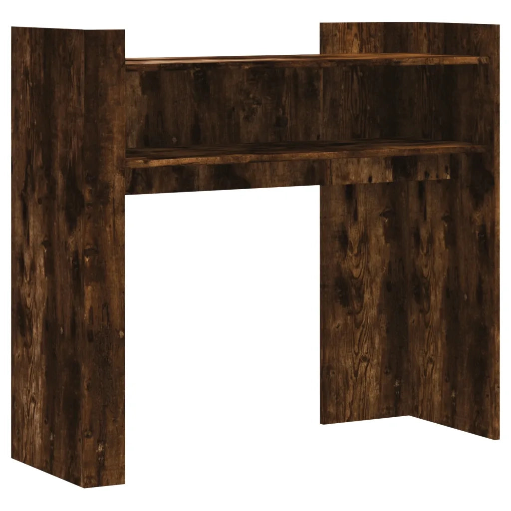 Tavolino Consolle | Tavolo d'Ingresso Rovere Fumo 100x35x90 cm in Legno Multistrato