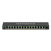 Netgear gs316ep-100pes switch di rete gestito gigabit ethernet (10/100/1000) supporto power over ethernet (poe) nero