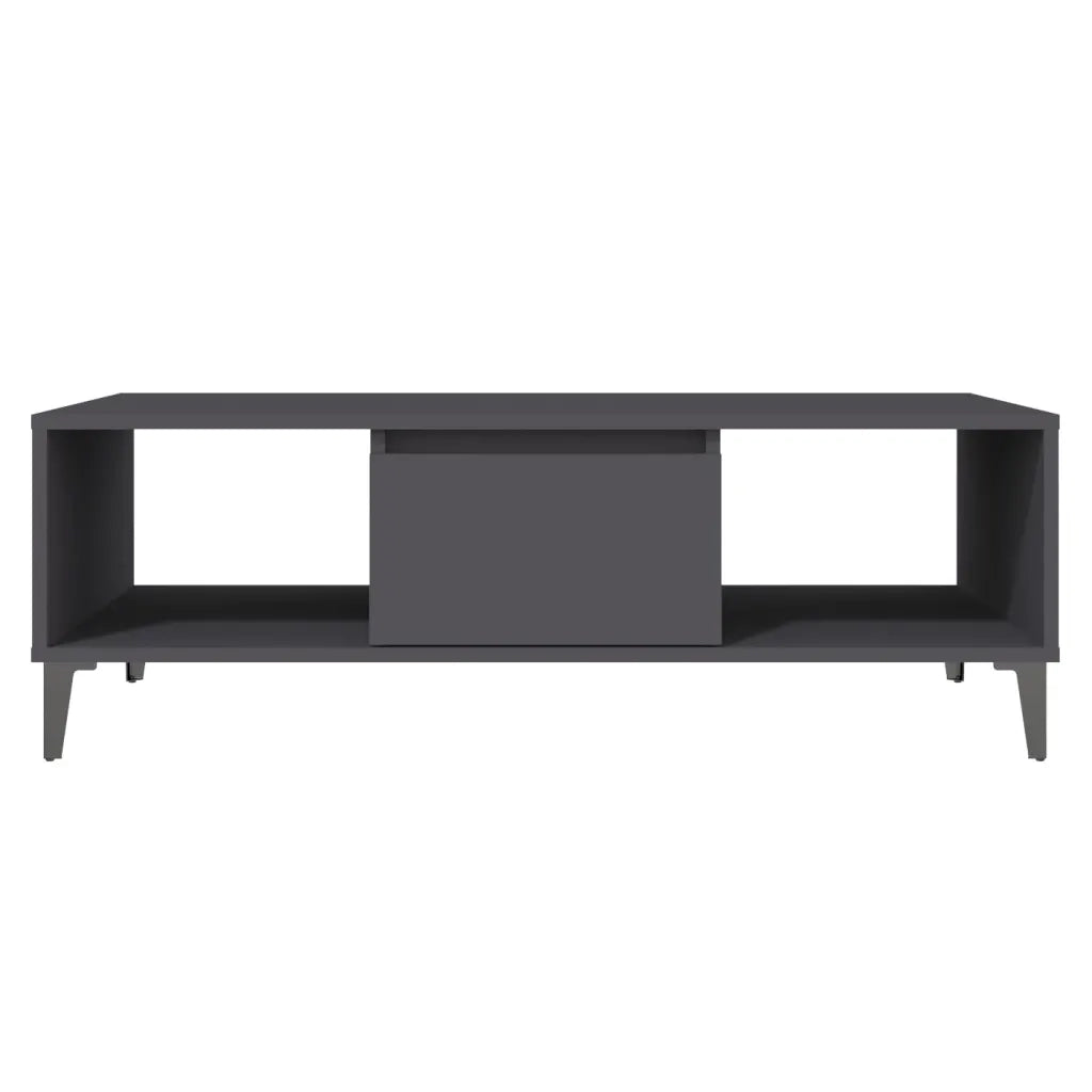 Tavolino da Salotto Grigio 103,5x60x35 cm in Legno Multistrato 806024