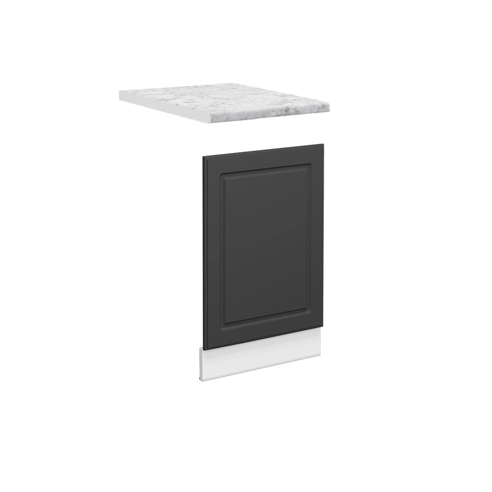 Pannello frontale Fame-Line Antracite-oro/Bianco 45 cm, PL Marmo Vicco