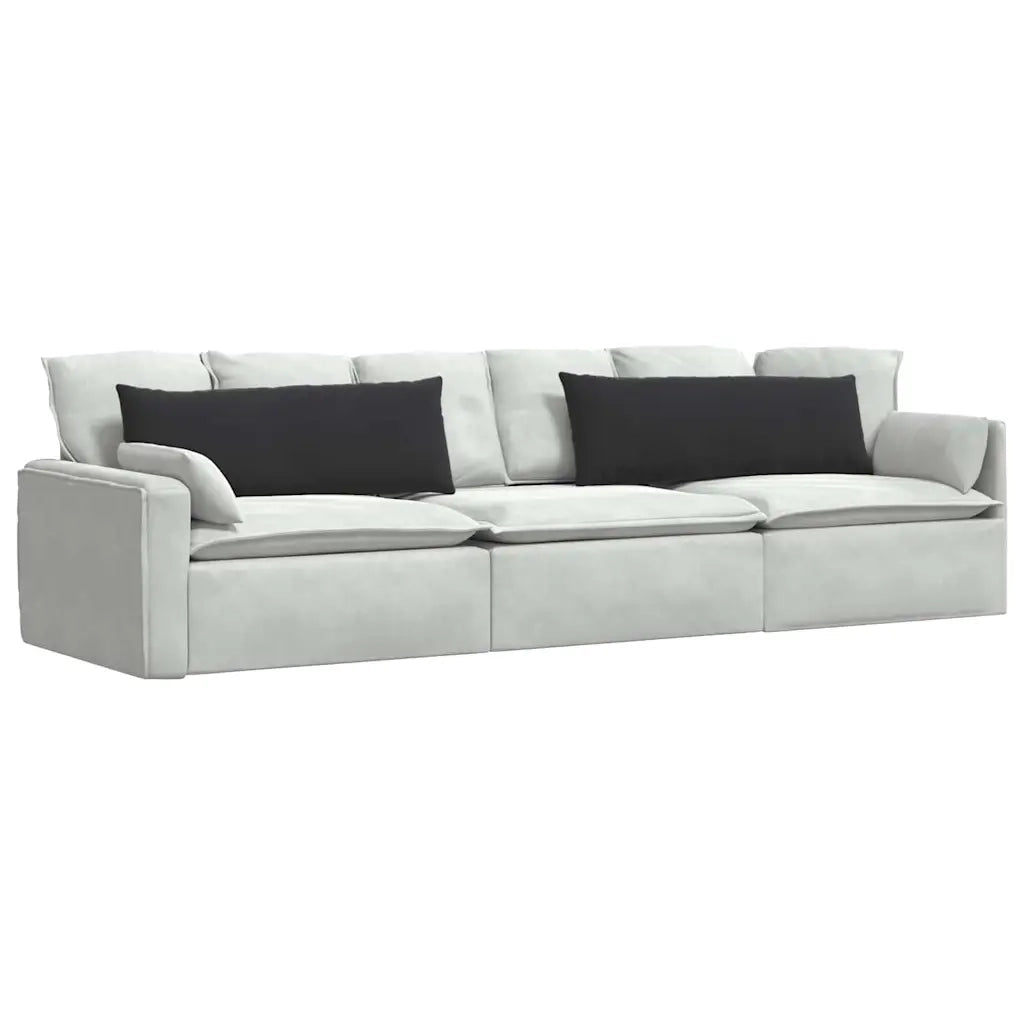 Cuscini da Divano 2 pcs Nero 120 x 40 cm Tessuto in Cords 42013805