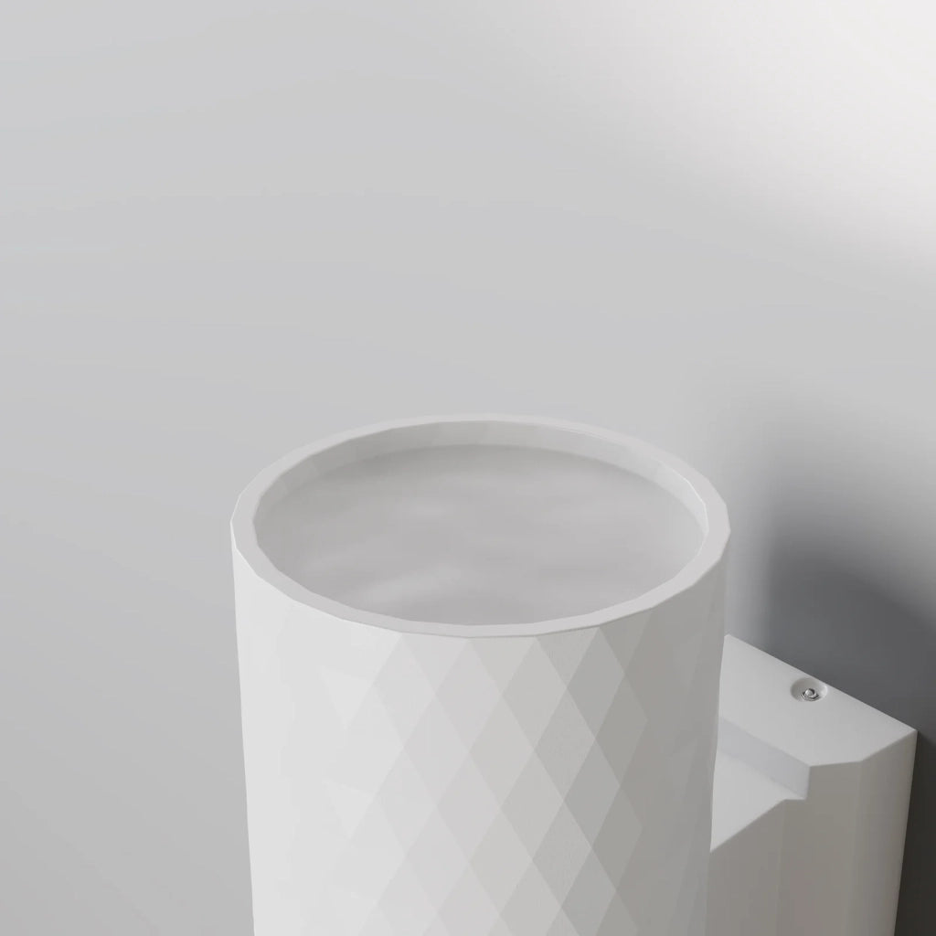 Maytoni Applique moderna Bowery 2 luci GU10 IP54 bianco alluminio