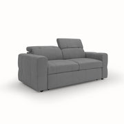 Kronos Divano con estraibile e poggiatesta reclinabili in morbida microfibra impermeabile T11 173 cm grigio