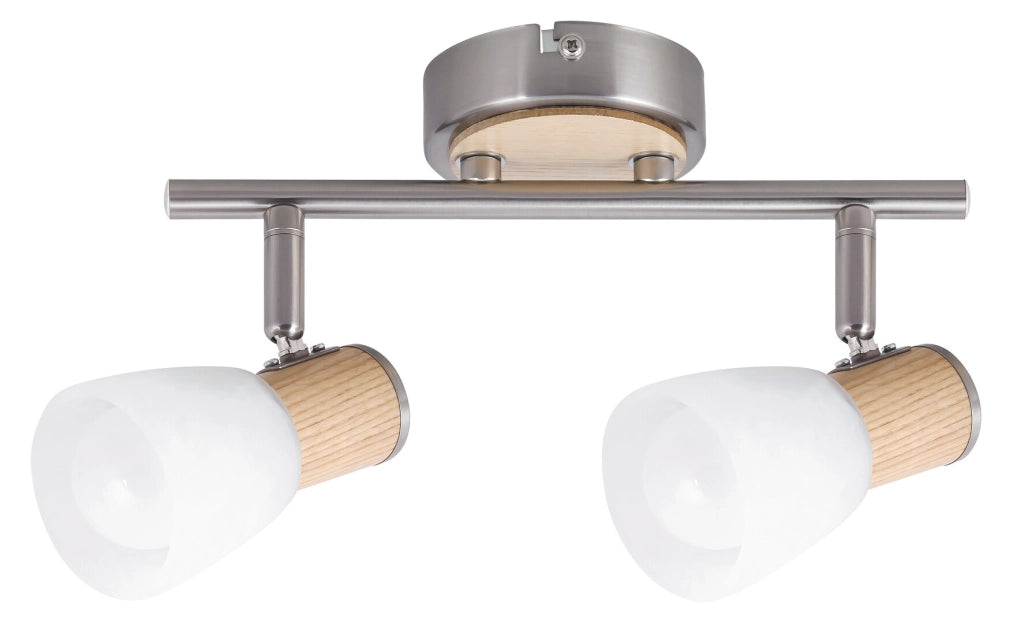 Faretto parete/soffitto Gavin cromo/bianco 2xE14 Rabalux