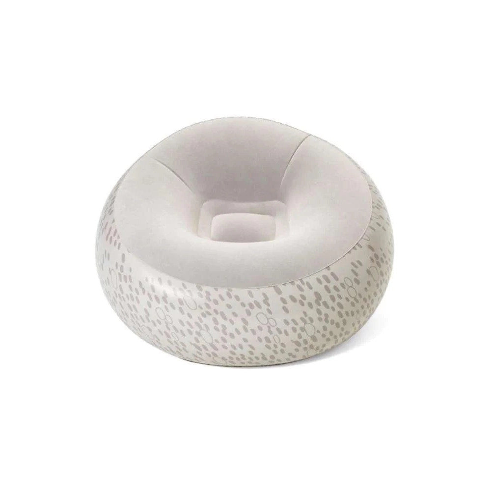 Trade Shop - Poltrona Pouff Gonfiabile Seduta Sagomata 112x112x66cm 3 Colori Assortiti 75052 -