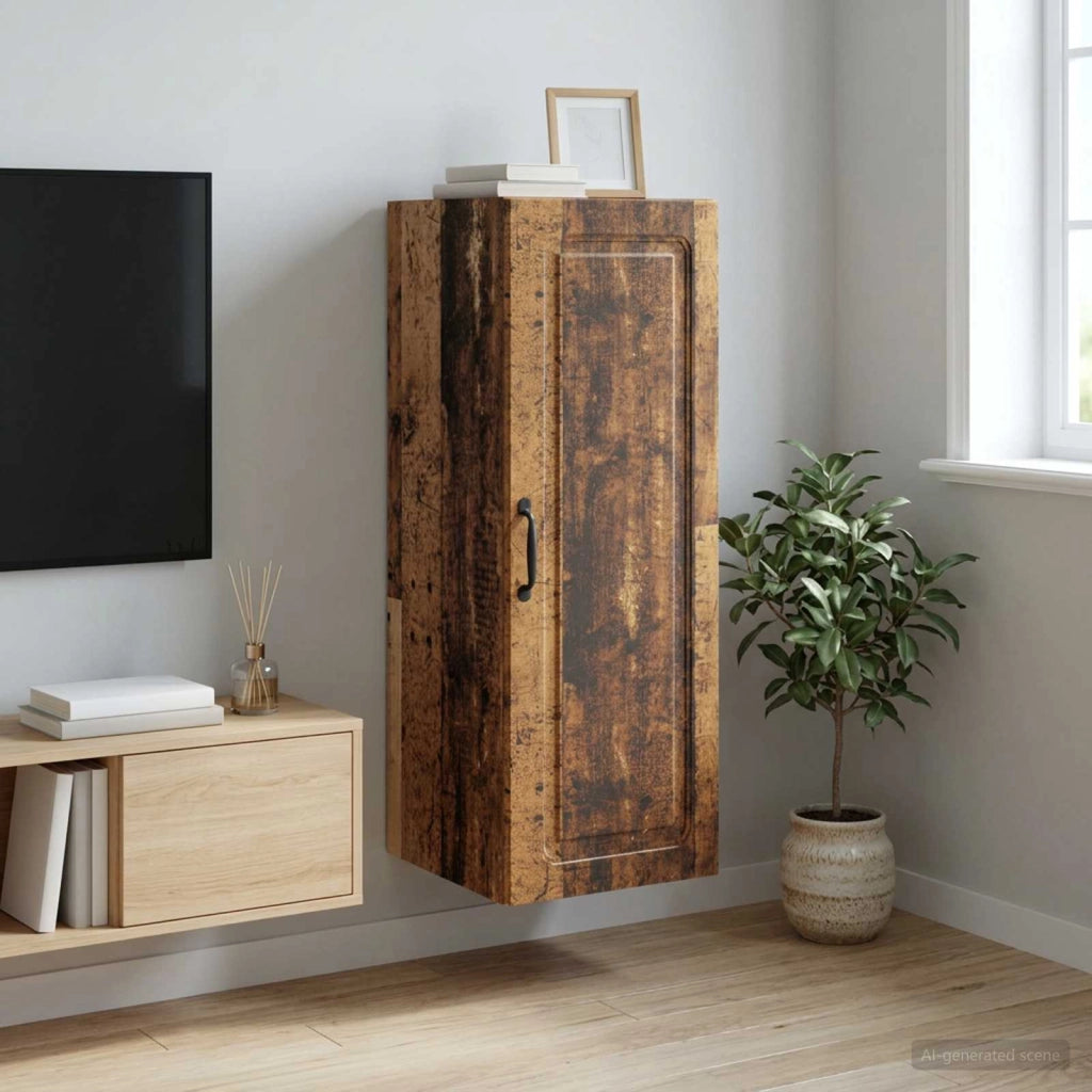 Mobiletto a muro 33 x 34,5 x 90 cm Legno ingegnerizzato 899273
