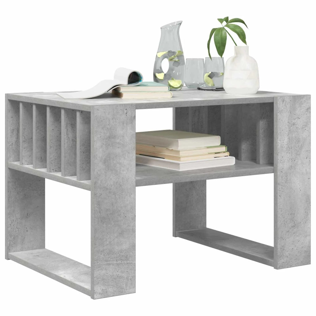 Tavolino da salotto Grigio cemento 66 x 49,5 x 45 cm 8000119