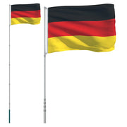 Asta e Bandiera Germania 5,5 m Alluminio CFW8458484