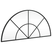 Specchio da Parete | Specchio decorativo Nero 80x40 cm Arco in Ferro
