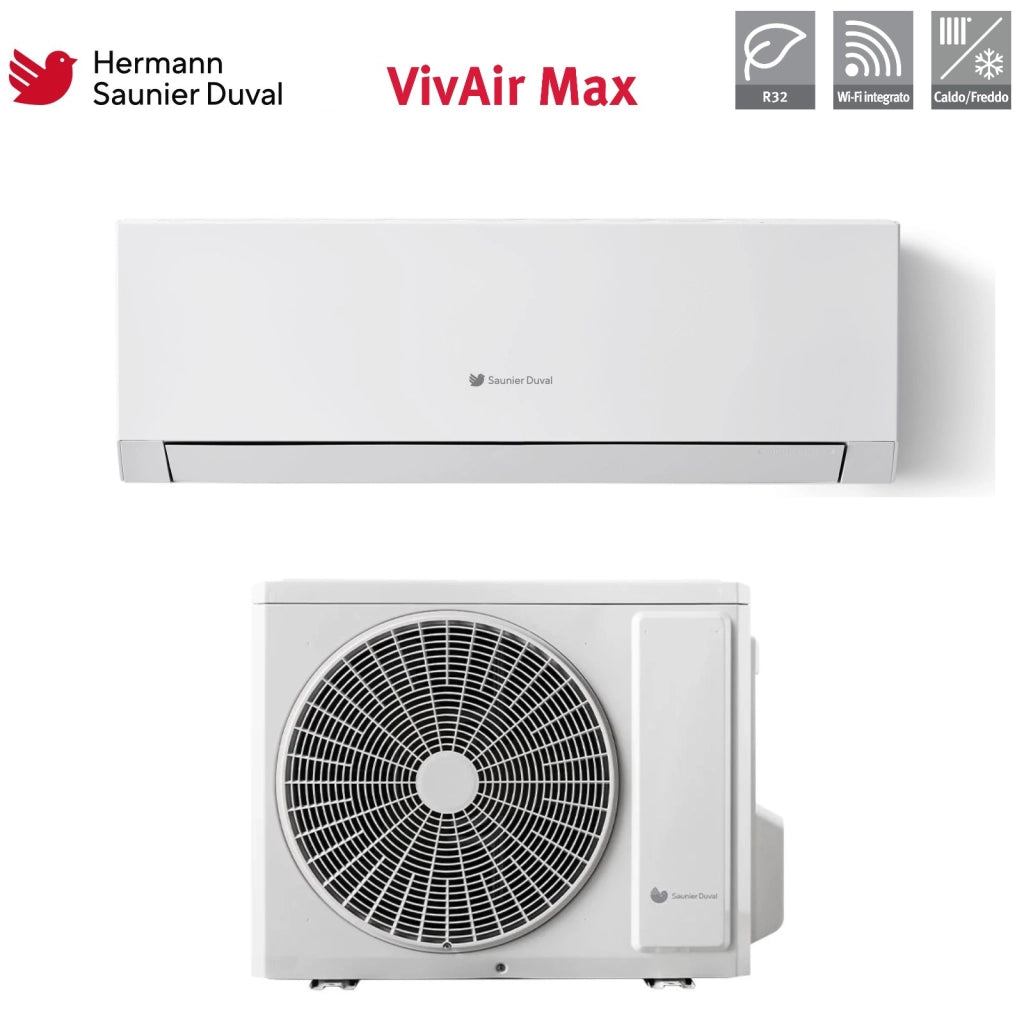 Condizionatore Hermann Saunier Duval VivAir Max 9000 Btu SDHP 1-025 WN R-32 Wi-Fi Integrato