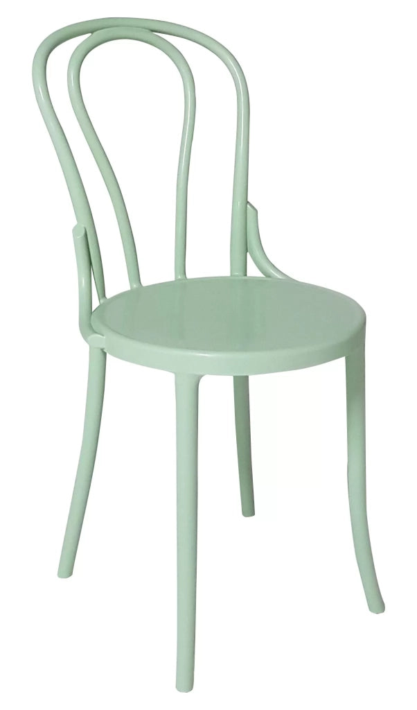Set 2 sedie in polipropilene verde 46x55x88