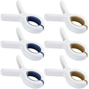 Clip per asciugamani da spiaggia 6 pezzi - Clip per abbigliamento a prova di vento in plastica per asciugamani pesanti e lavanderia