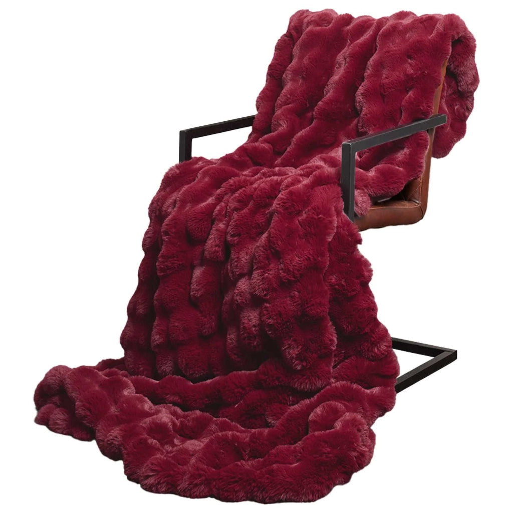 Coperta antiscivolo in finta di coniglio Olite 4 pcs Poliestere