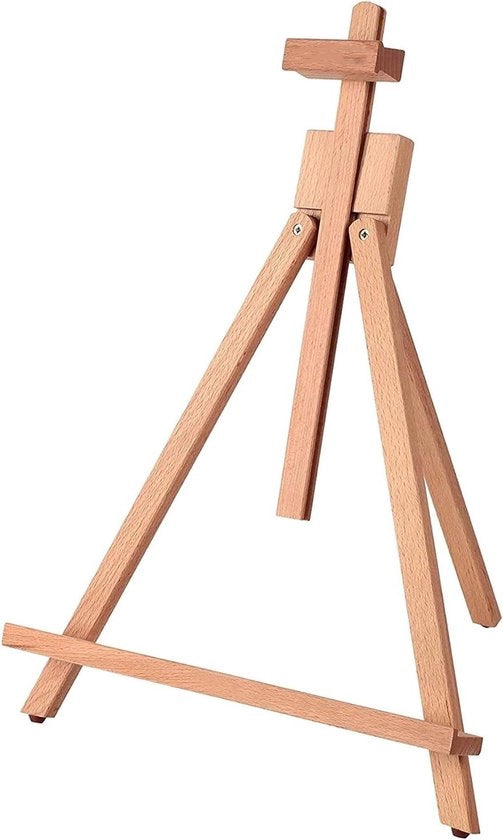 Easel da disegno 64 cm in legno di betulla - Easel da tavolo regolabile - Stendardo a forma di A in legno - per disegno, pittura - supporto per foto
