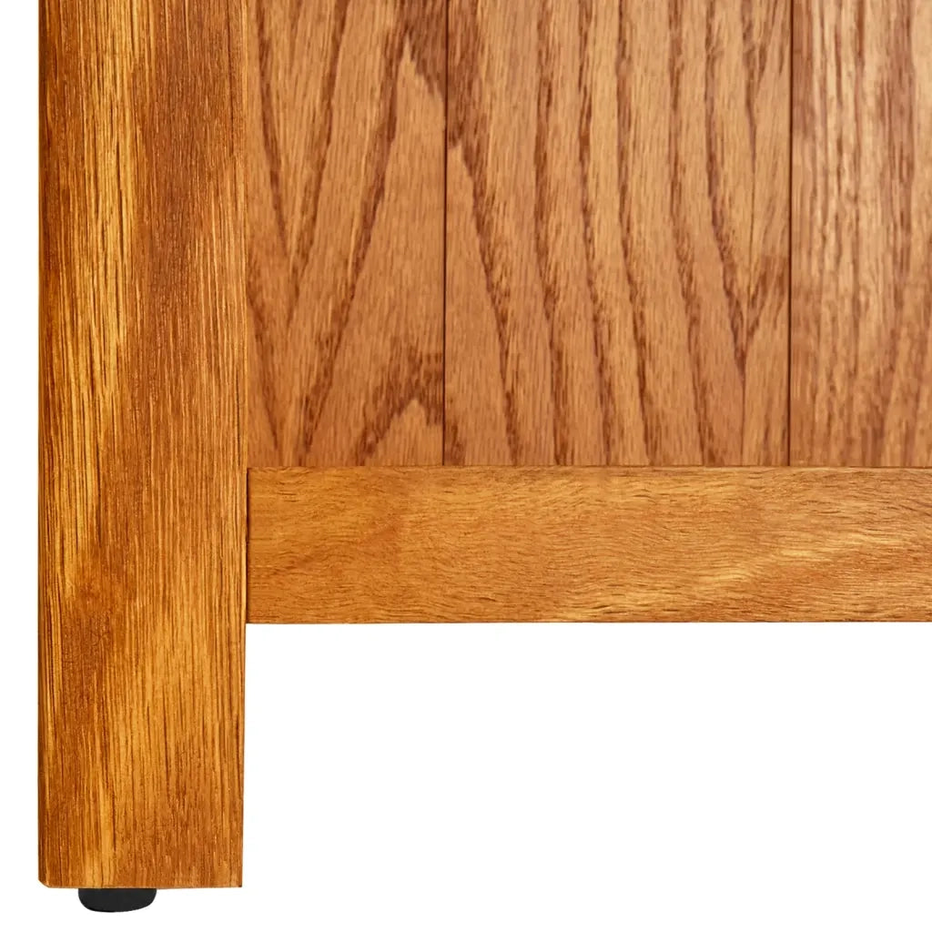 Libreria a 4 Ripiani 70x22x110 cm in Legno Massello di Rovere 331735