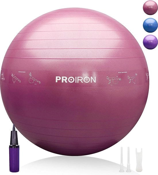 Pezziball per allenamento core, con pompa, anti-burst, per adulti, per ufficio, pezziball, pezziballi per allenamento core, con pompa, anti-burst, per adulti, per ufficio
