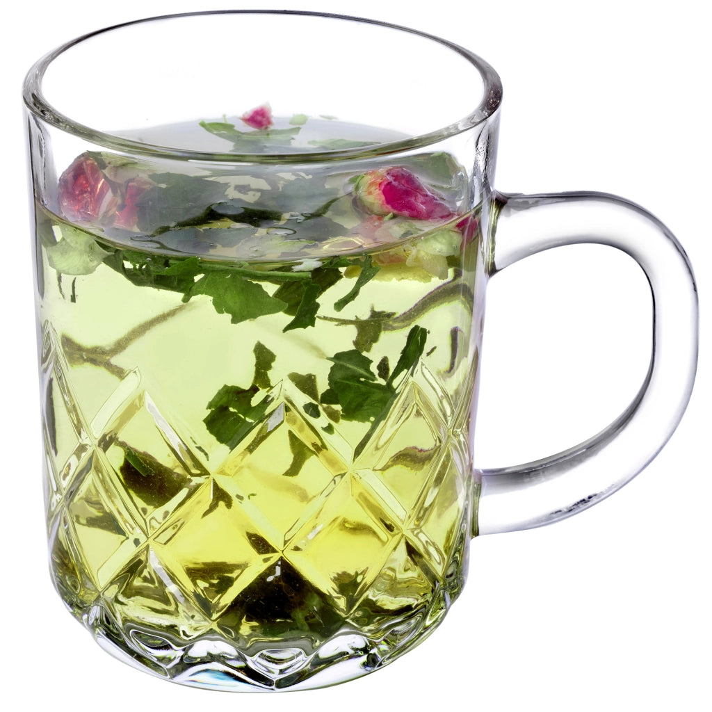 Set di 6 bicchieri da caffè/tè KADAX con manico, 230 ml.
