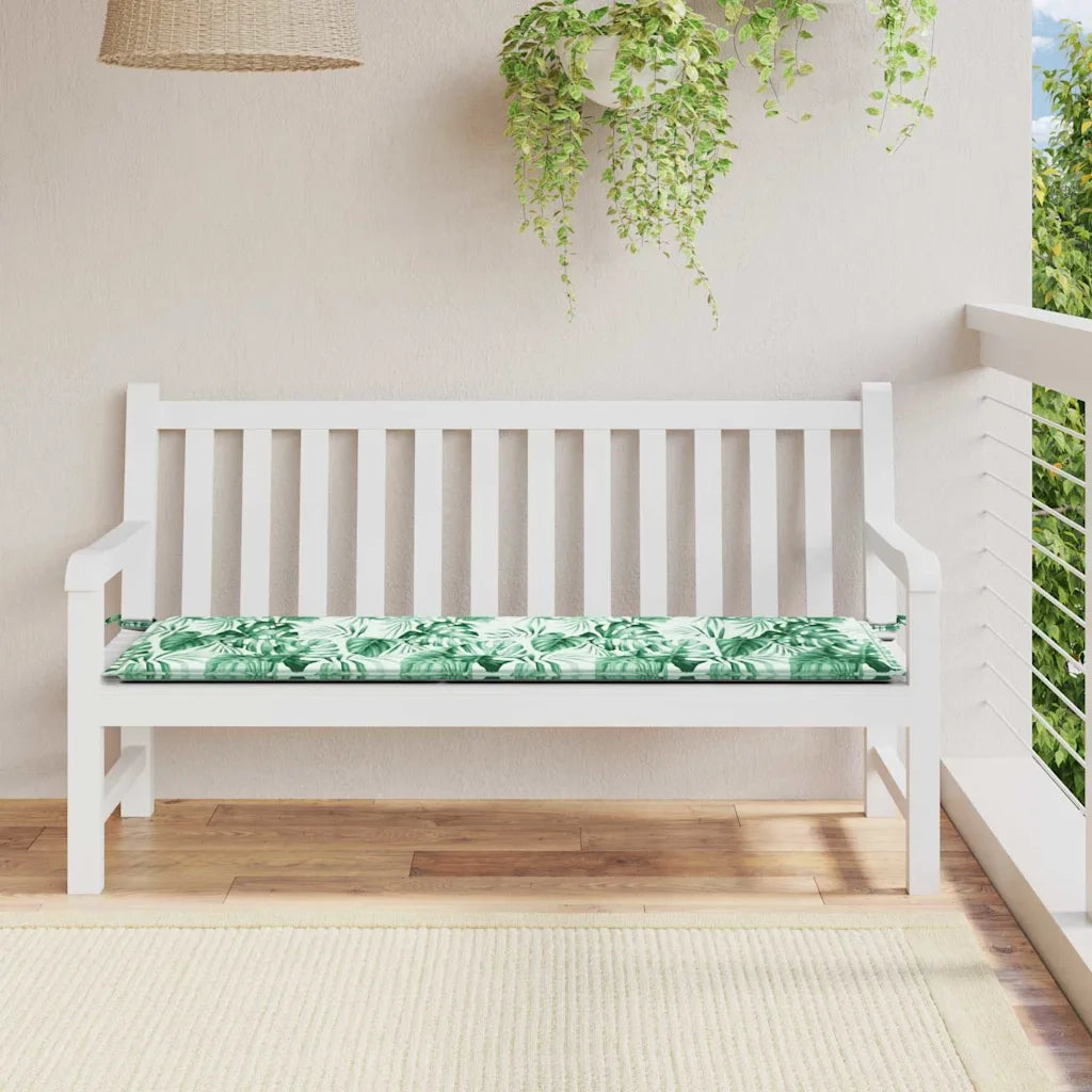 Cuscino per sedie | Cuscino per Panchina Foglia Motivo Foglia 200 x 50 x 3 cm