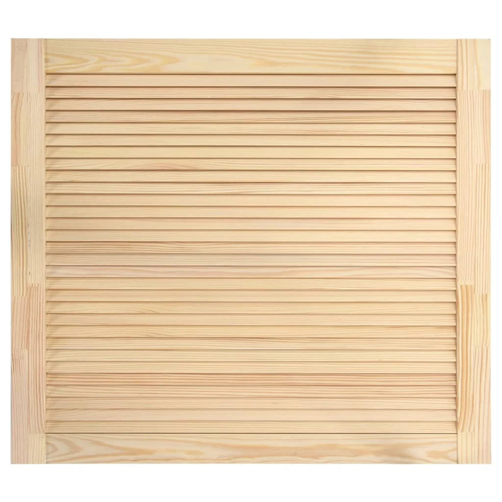 Porta a persiana in legno massello di pino anta per mobile anta per mensola rivestimento per armadio guardaroba paravento 39,5 x 49,4 cm 02_0003867