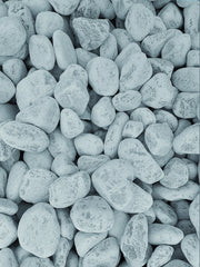 Ciottoli Bianchi di Marmo ''Bianco Carrara'' Mm 40 60 kg 20