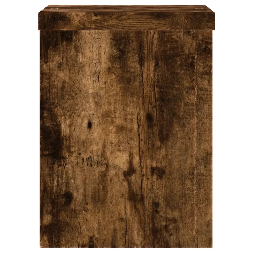 vidaXL Supporti per Piante 2 pz Rovere 15x15x20 cm Legno Multistrato