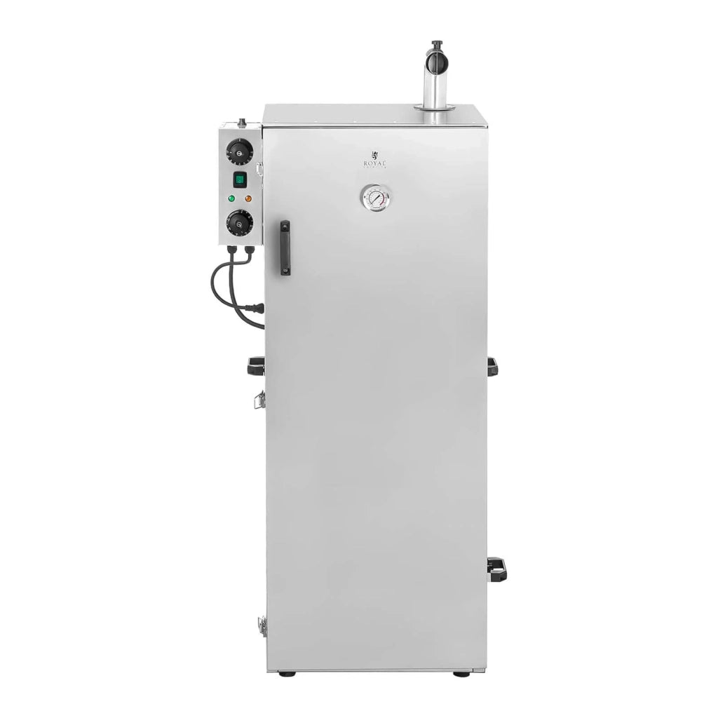 Affumicatoio professionale per carne pesce caldo e freddo mobile in acciaio inox volume 147 litri timer 0 - 120 min potenza 1000 watt materiale acciaio inox 0 - 100 °C 14_0003972
