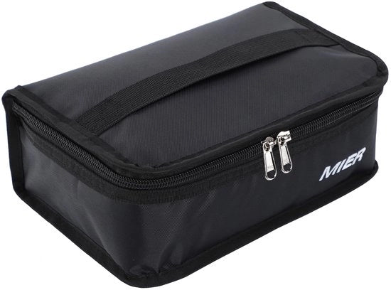 Borsa da picnic mini per viaggio 3,5L leggera per uomo e donna per lavoro, scuola, auto, picnic, spiaggia - Nero