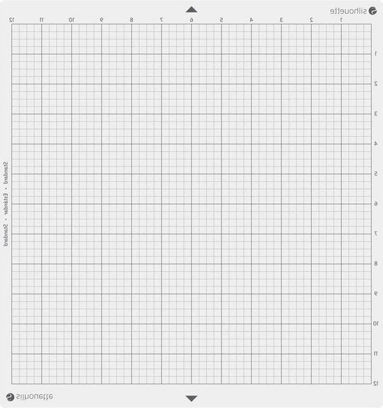 Tavolo di taglio 30x30 cm - 12 pollici x 3 mm di spessore - Per Cameo - Bianco