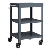 Carrello da giardino con ruote 80,5 x 50 x 50 cm grigio scuro 03_0009343