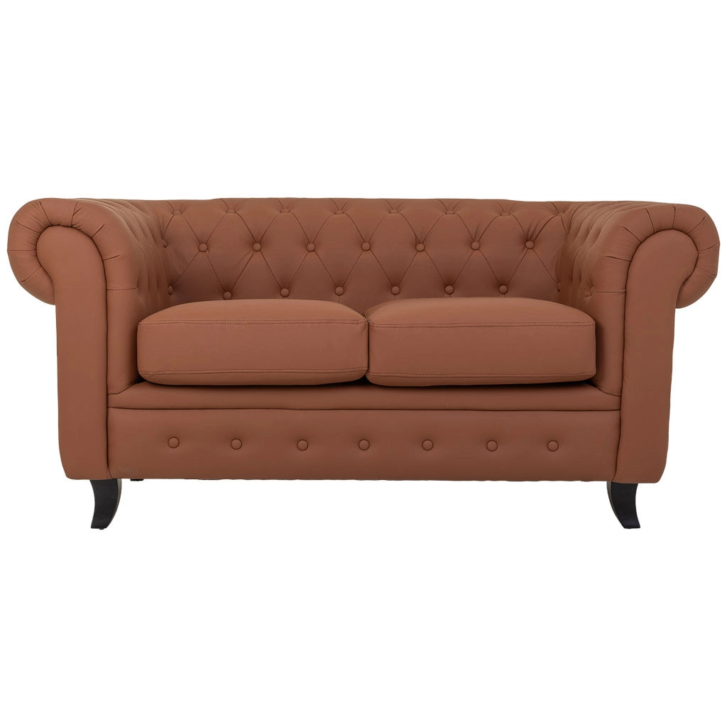 Divano in mousse color moka 160x82x76h cm